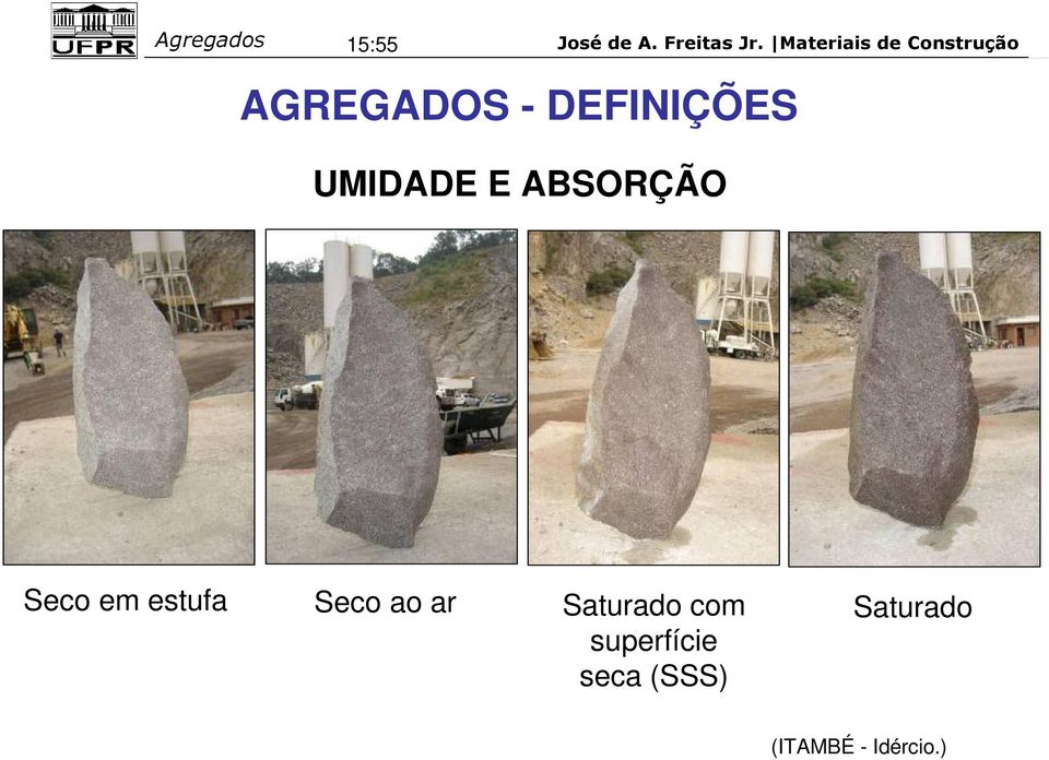 ar Saturado com superfície seca