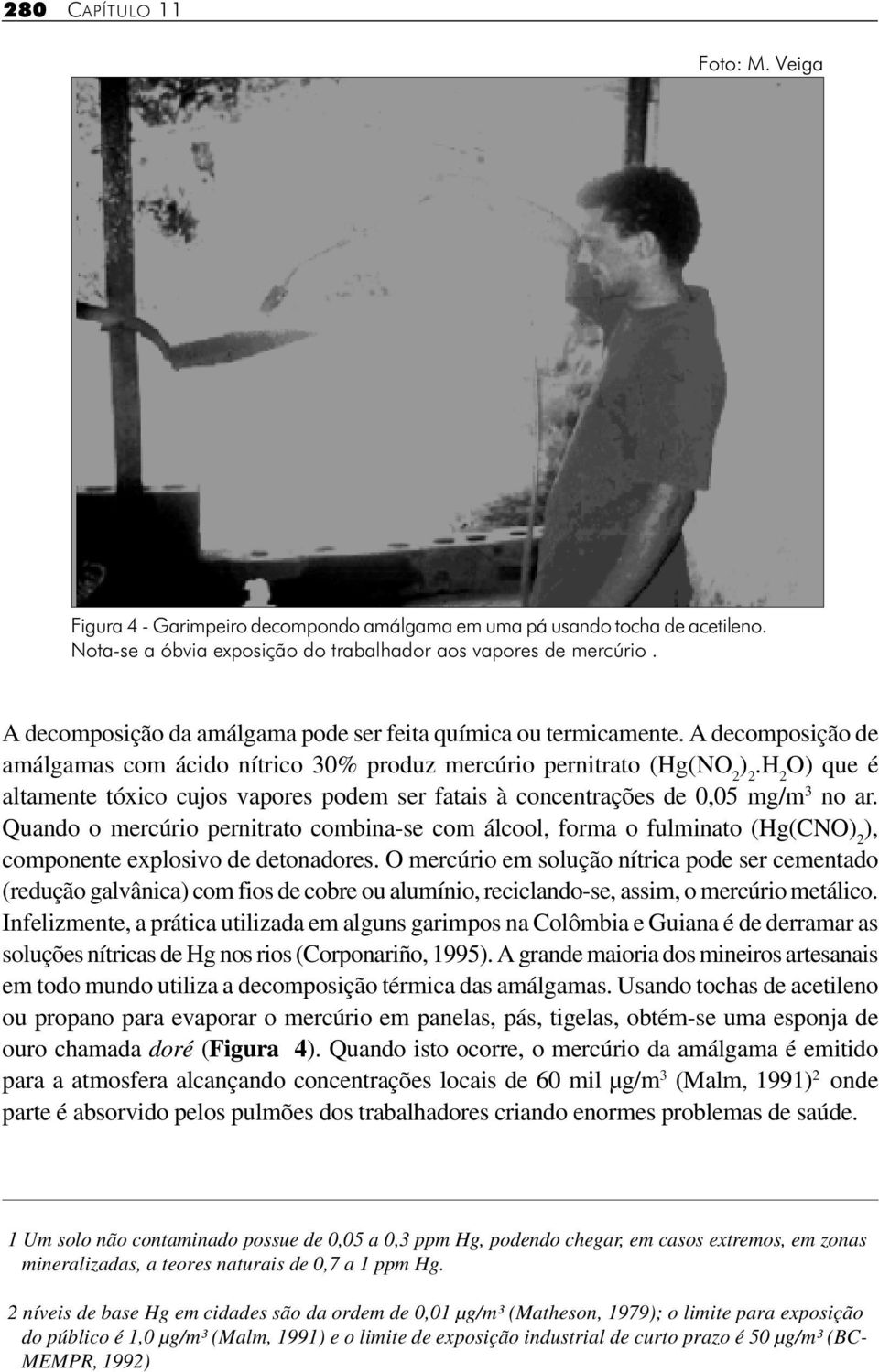 H 2 O) que é altamente tóxico cujos vapores podem ser fatais à concentrações de 0,05 mg/m 3 no ar.