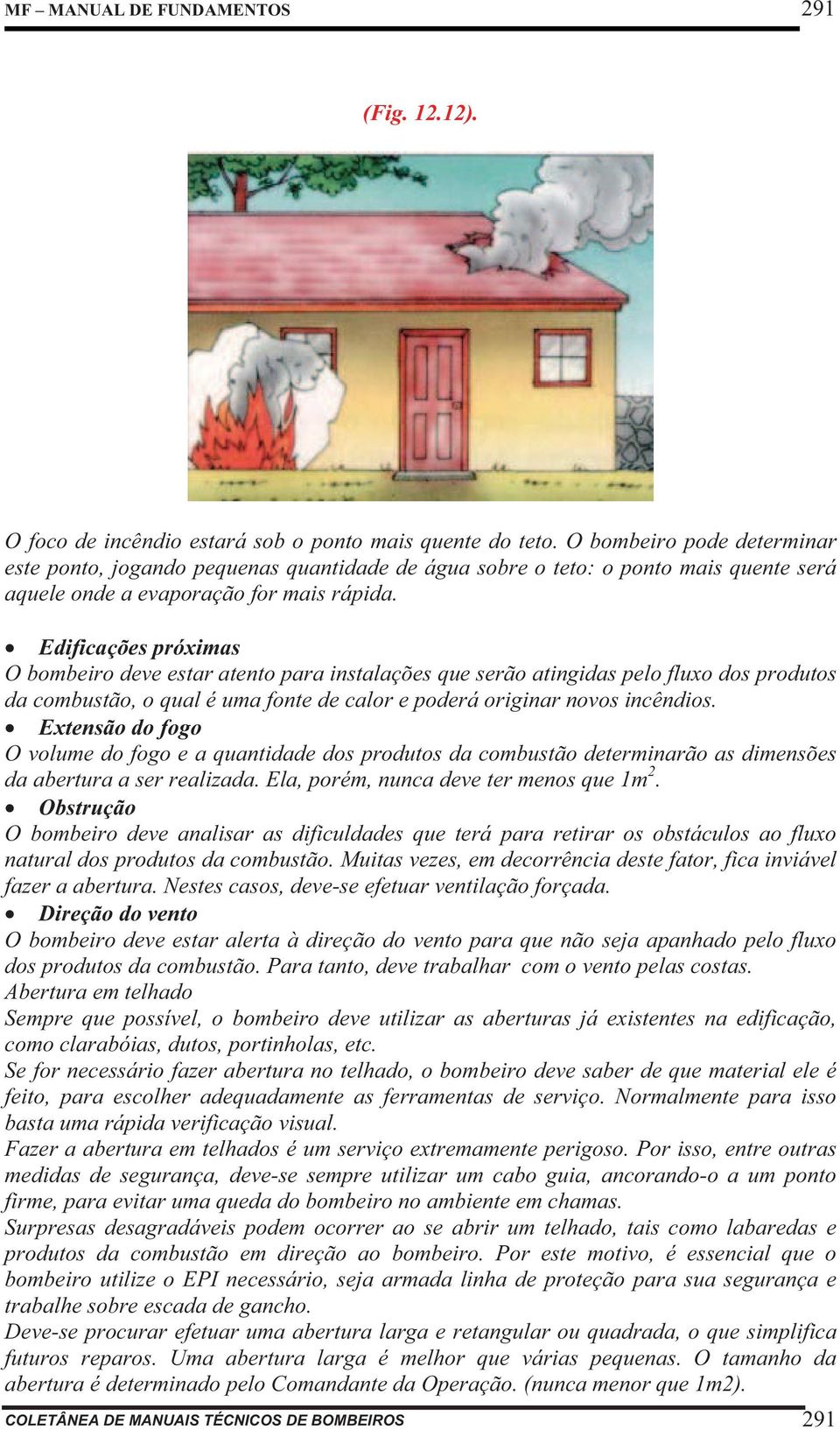 Edificações próximas O bombeiro deve estar atento para instalações que serão atingidas pelo fluxo dos produtos da combustão, o qual é uma fonte de calor e poderá originar novos incêndios.