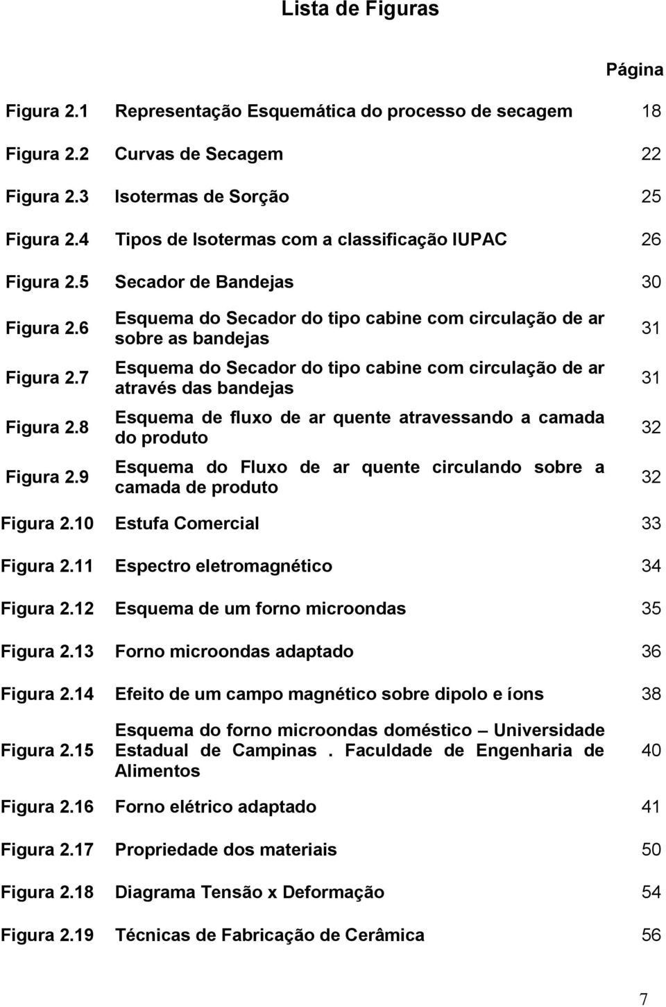 9 Esquema do Secador do tipo cabine com circulação de ar sobre as bandejas Esquema do Secador do tipo cabine com circulação de ar através das bandejas Esquema de fluxo de ar quente atravessando a