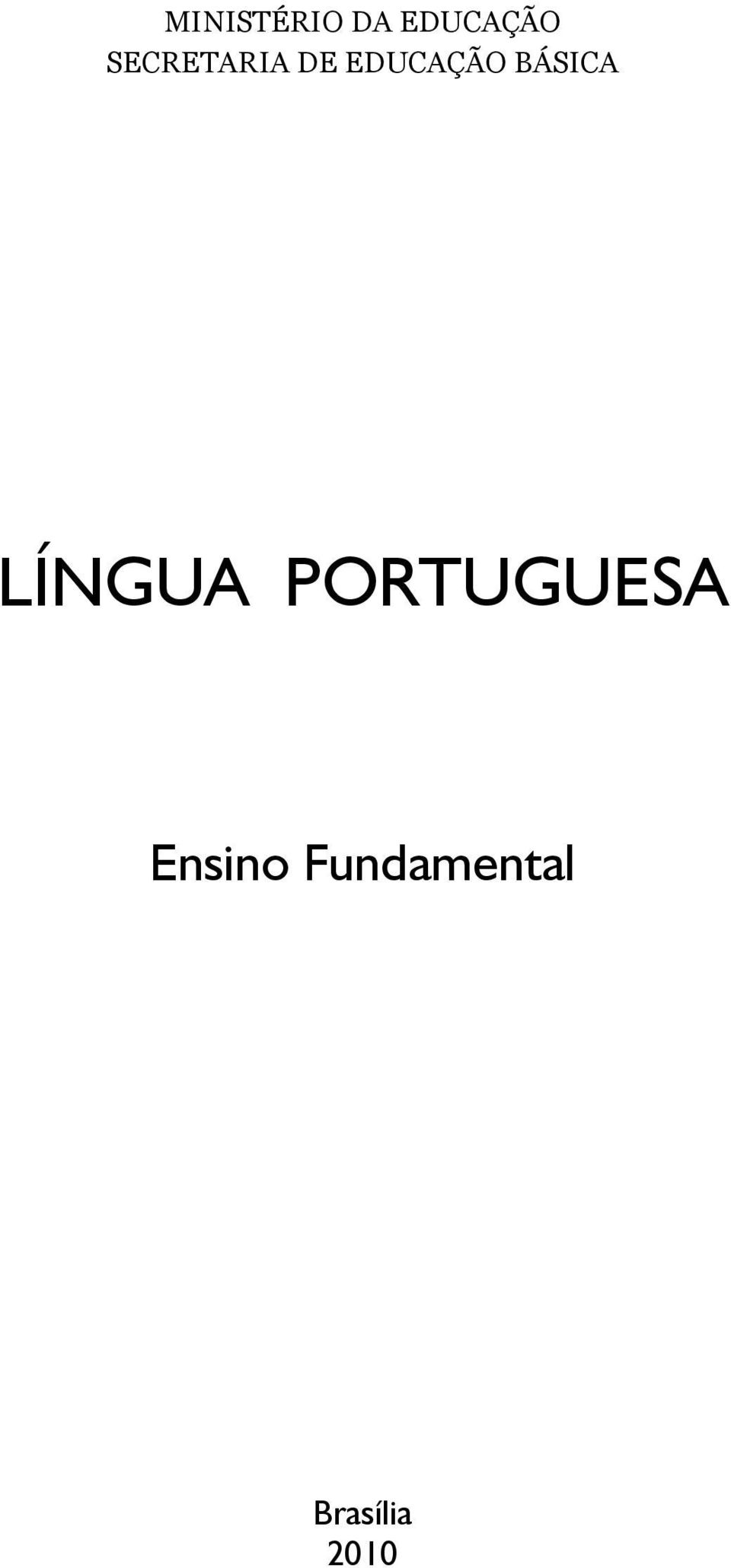 BÁSICA língua portuguesa