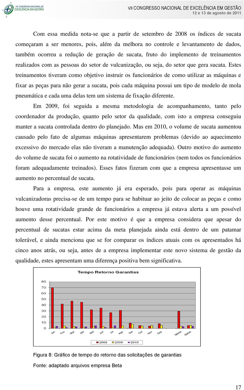 Estes treinamentos tiveram como objetivo instruir os funcionários de como utilizar as máquinas e fixar as peças para não gerar a sucata, pois cada máquina possui um tipo de modelo de mola pneumática