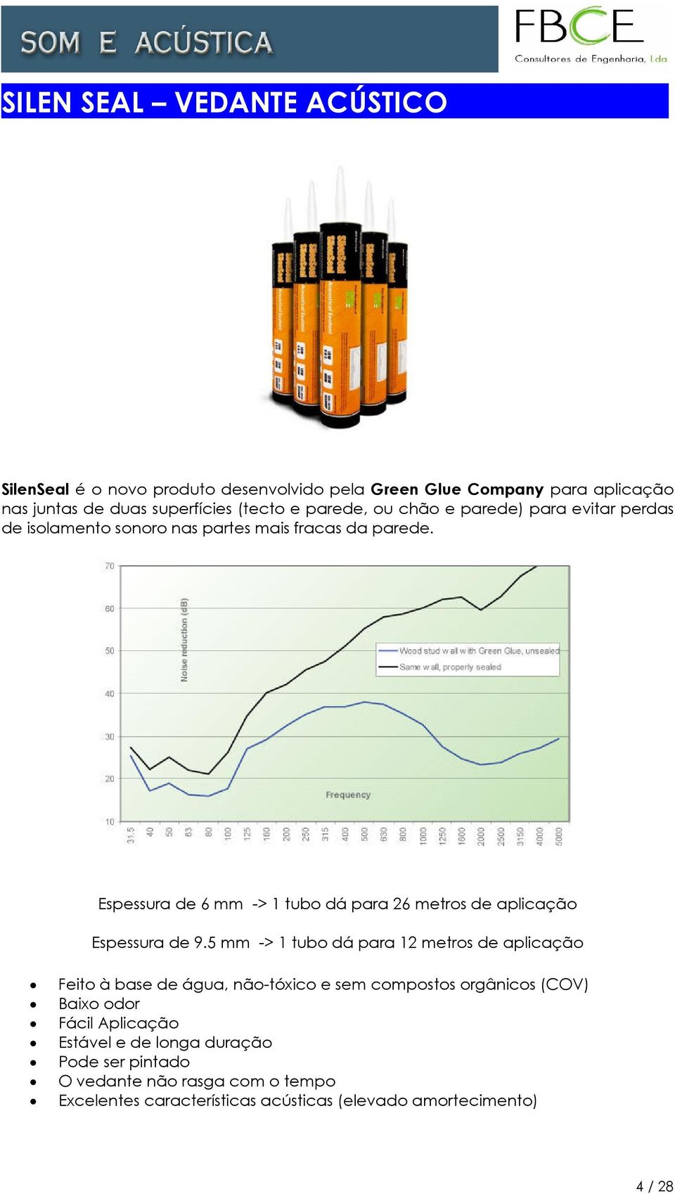 Espessura de 6 mm -> 1 tubo dá para 26 metros de aplicação Espessura de 9.