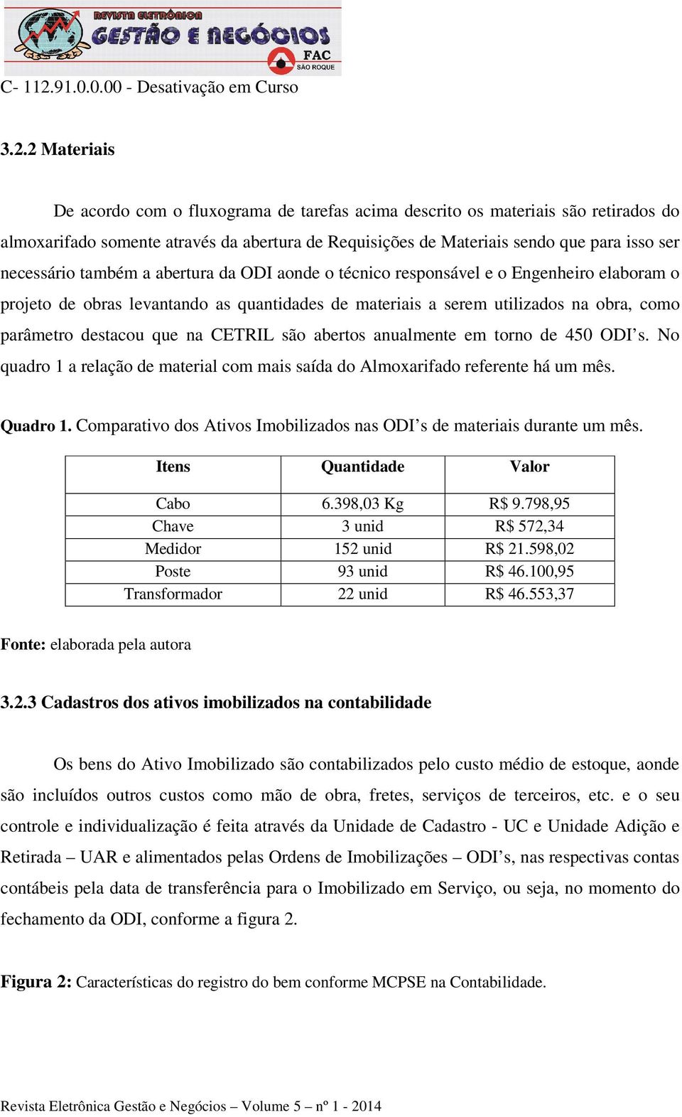 2 Materiais De acordo com o fluxograma de tarefas acima descrito os materiais são retirados do almoxarifado somente através da abertura de Requisições de Materiais sendo que para isso ser necessário