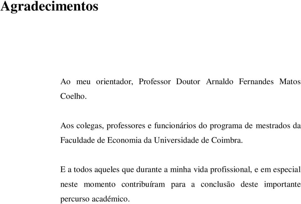 Economia da Universidade de Coimbra.