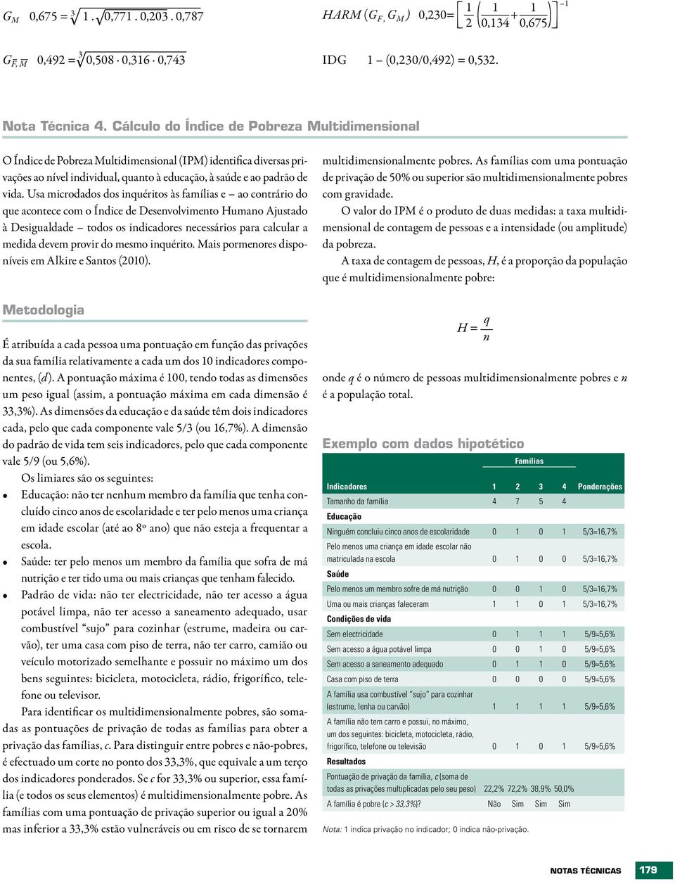 Usa microdados dos inquéritos às famílias e ao contrário do que acontece com o Índice de Desenvolvimento Humano Ajustado à Desigualdade todos os indicadores necessários para calcular a medida devem