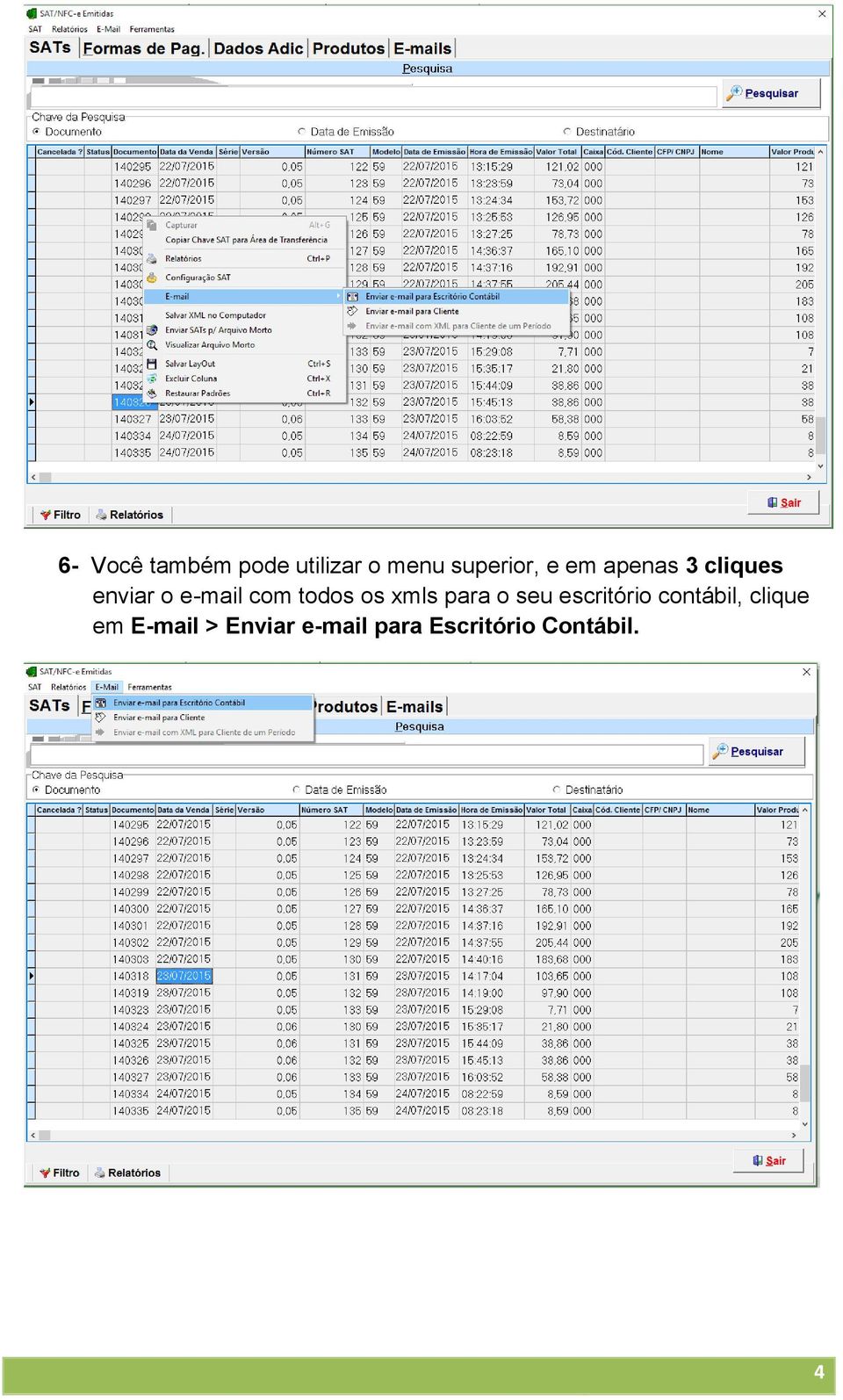 xmls para o seu escritório contábil, clique em