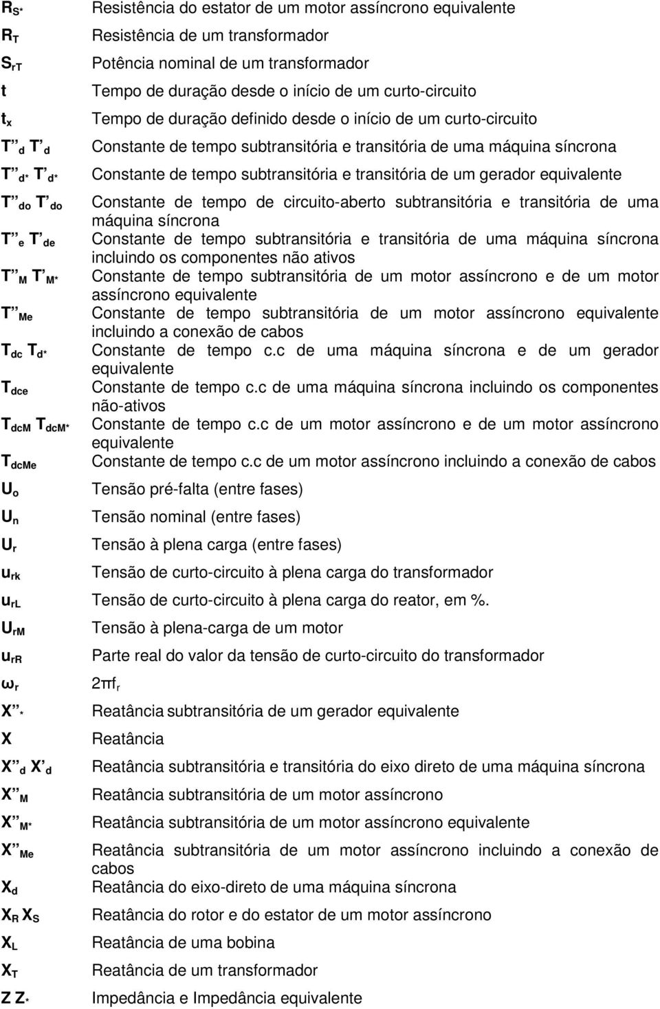 de um gerador equivalente T do T do Constante de tempo de circuito-aberto subtransitória e transitória de uma máquina síncrona T e T de Constante de tempo subtransitória e transitória de uma máquina