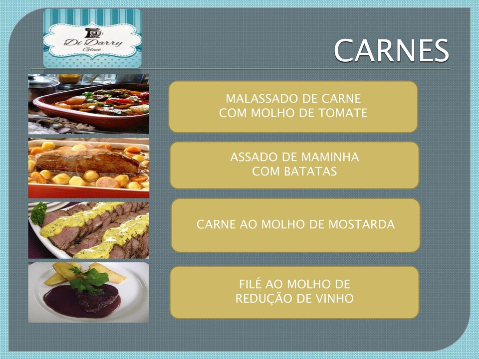 COM BATATAS CARNE AO MOLHO DE