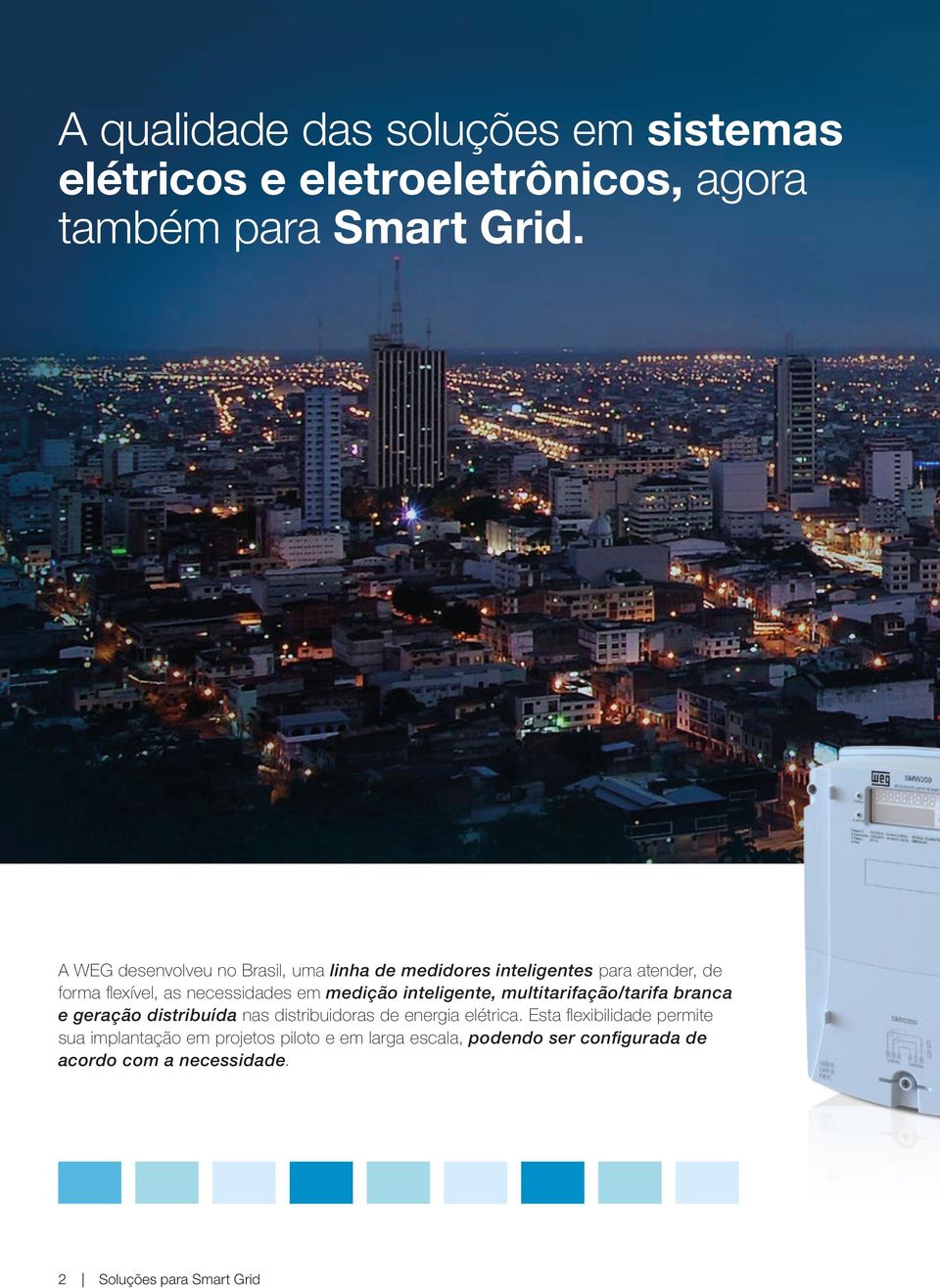 medição inteligente, multitarifação/tarifa branca e geração distribuída nas distribuidoras de energia elétrica.
