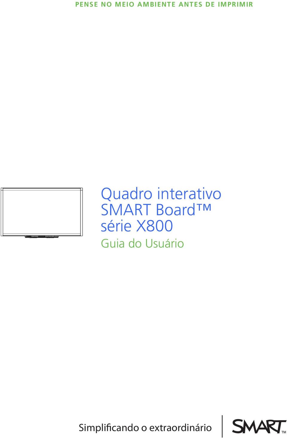 SMART Board série X800 Guia do