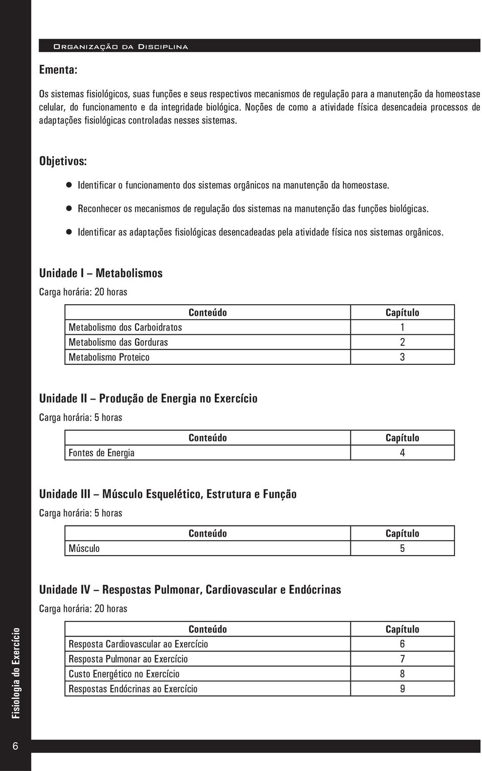 Objetivos: Identificar o funcionamento dos sistemas orgânicos na manutenção da homeostase. Reconhecer os mecanismos de regulação dos sistemas na manutenção das funções biológicas.