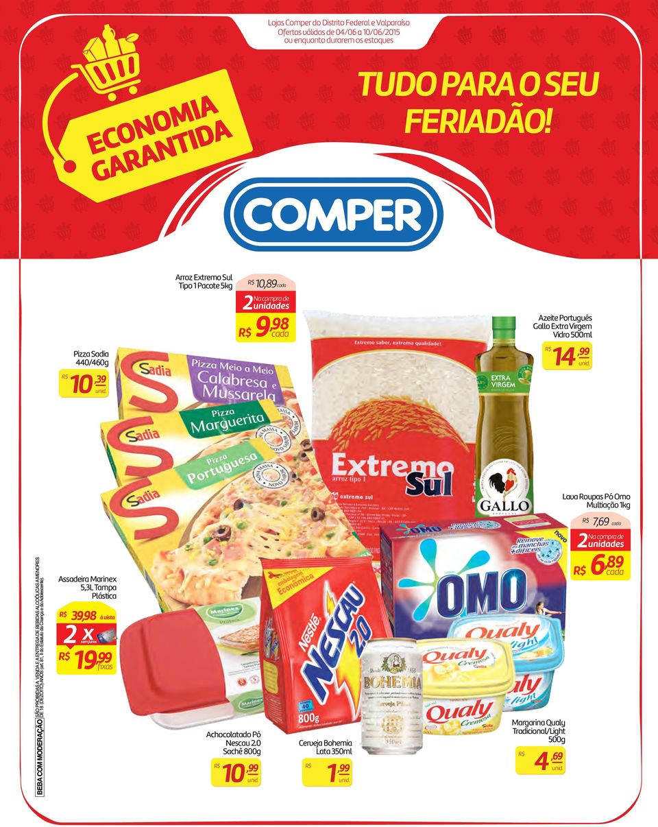 Arroz Extremo Sul Tipo 1 Pacote 5 10,89cada,98 9cada Azeite Português Gallo Extra Virgem Vidro 14 unid.