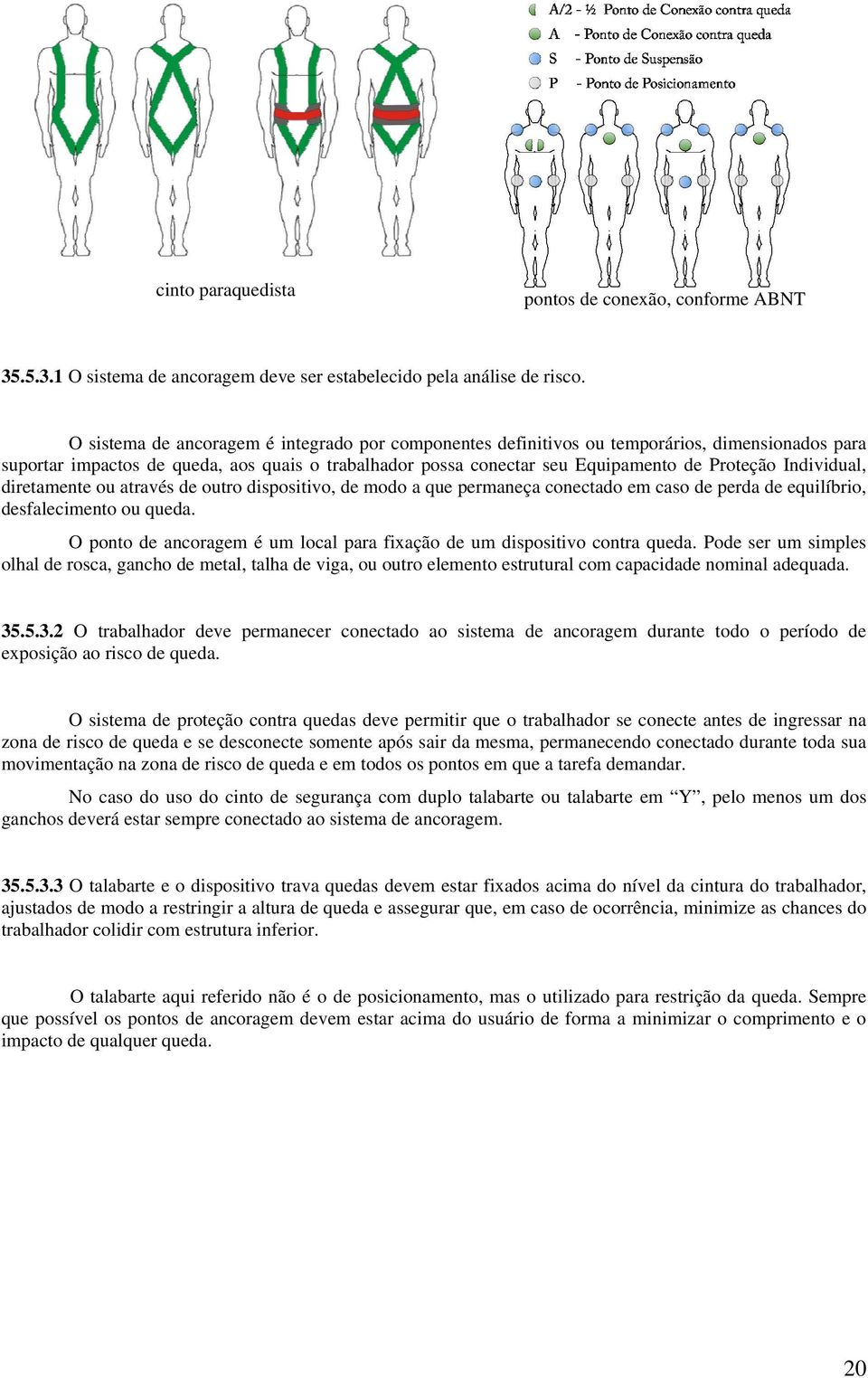 Individual, diretamente ou através de outro dispositivo, de modo a que permaneça conectado em caso de perda de equilíbrio, desfalecimento ou queda.