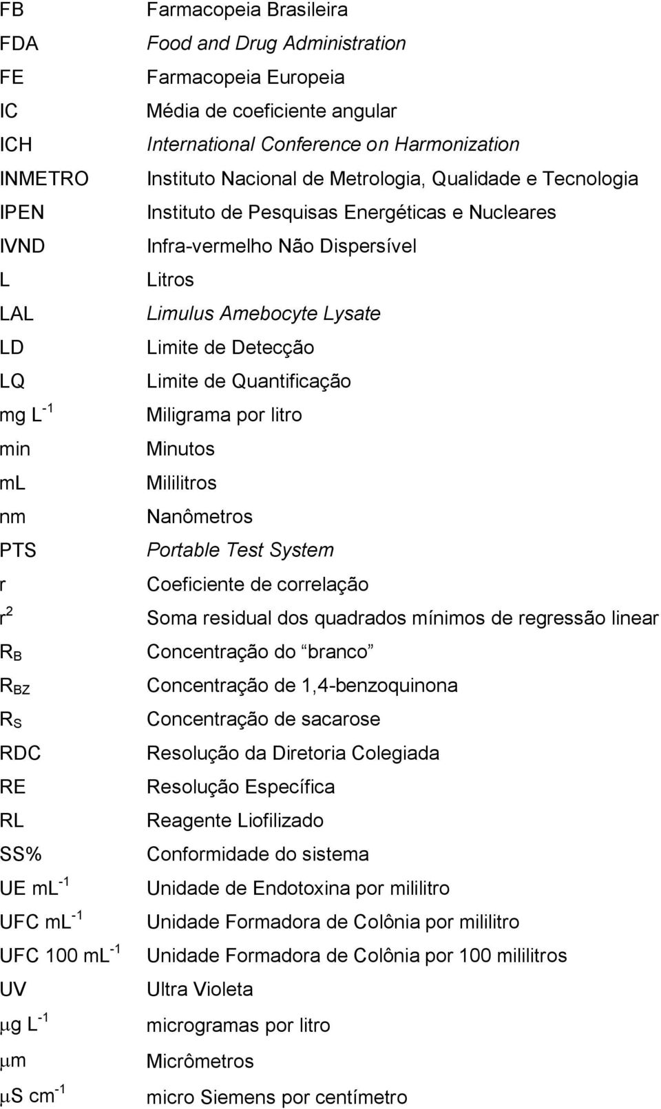 e Nucleares Infra-vermelho Não Dispersível Litros Limulus Amebocyte Lysate Limite de Detecção Limite de Quantificação Miligrama por litro Minutos Mililitros Nanômetros Portable Test System