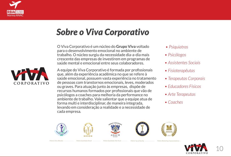 A equipe do Viva Corporativo é formada por profissionais que, além da experiência acadêmica no que se refere à saúde emocional, possuem vasta experiência no tratamento de pessoas com transtornos