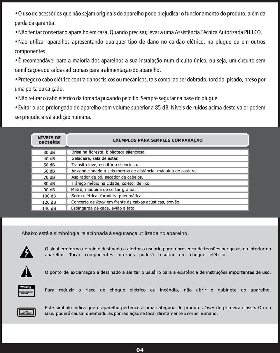 É recomendável para a maioria dos aparelhos a sua instalação num circuito único, ou seja, um circuito sem ramificações ou saídas adicionais para a alimentação do aparelho.