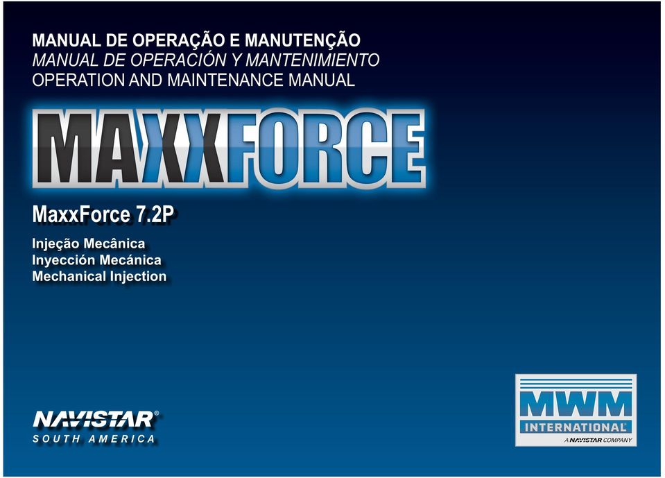 MAINTENANCE MANUAL MaxxForce 7.