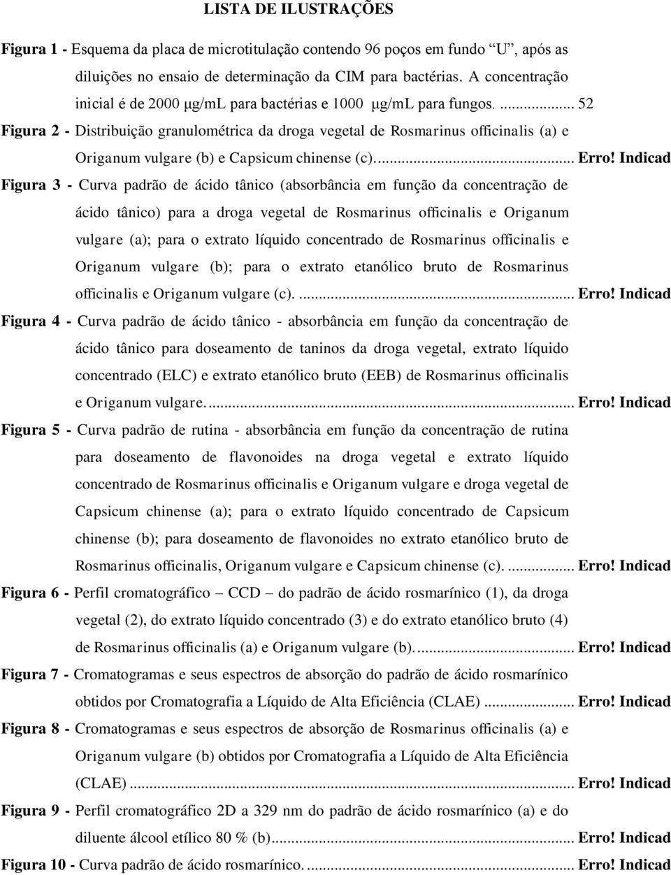 ... 52 Figura 2 - Distribuição granulométrica da droga vegetal de Rosmarinus officinalis (a) e Origanum vulgare (b) e Capsicum chinense (c)... Erro!