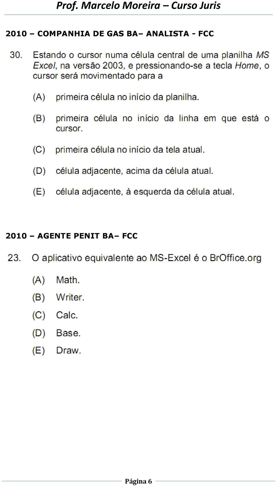 ANALISTA - FCC