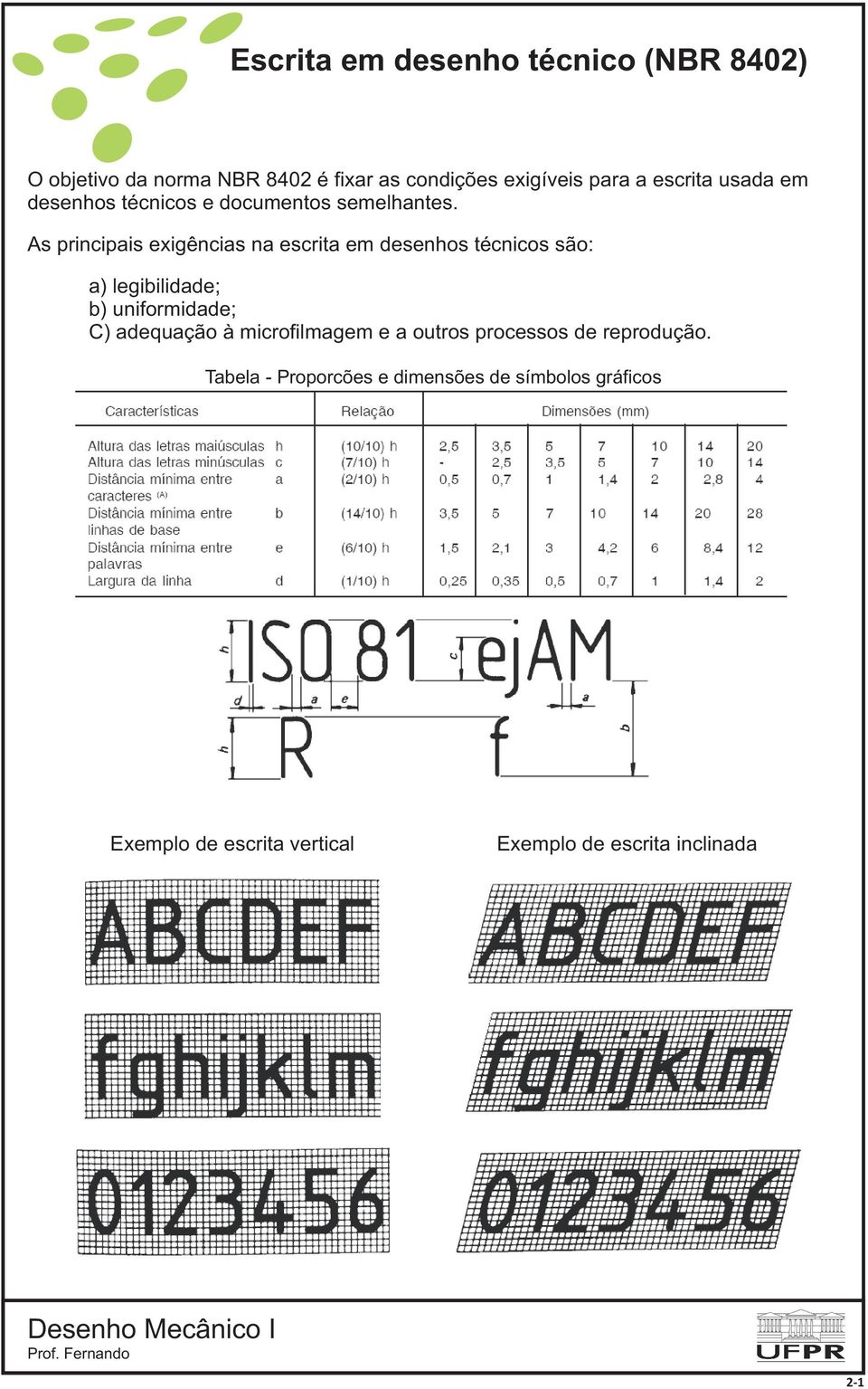 As principais exigências na escrita em desenhos técnicos são: a) legibilidade; b) uniformidade; C) adequação