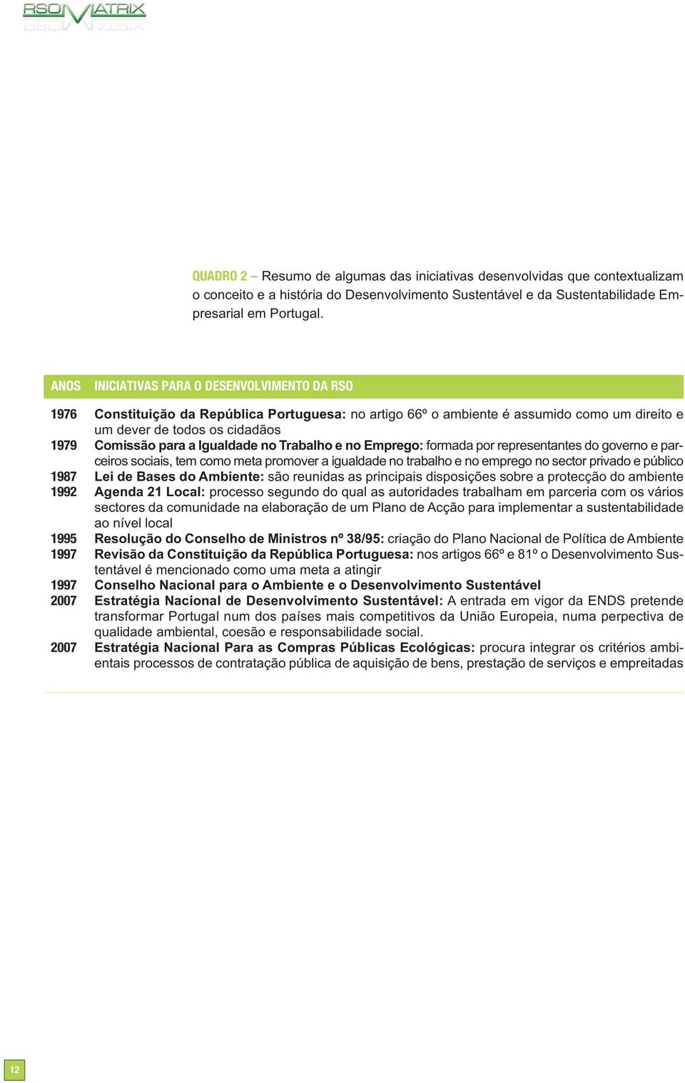 todos os cidadãos Comissão para a Igualdade no Trabalho e no Emprego: formada por representantes do governo e parceiros sociais, tem como meta promover a igualdade no trabalho e no emprego no sector