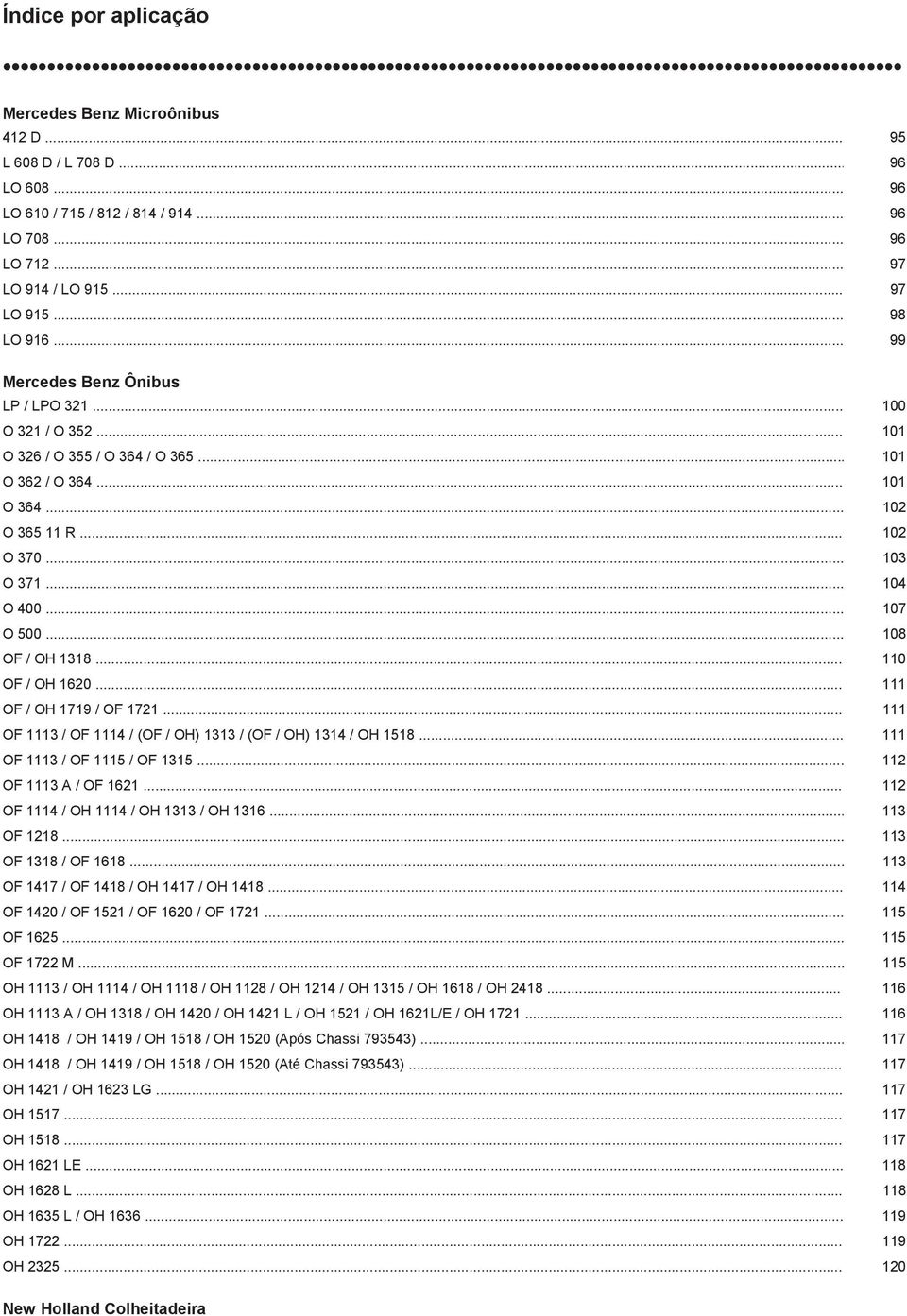 .. 108 OF / OH 1318... 110 OF / OH 1620... 111 OF / OH 1719 / OF 1721... 111 OF 1113 / OF 1114 / (OF / OH) 1313 / (OF / OH) 1314 / OH 1518... 111 OF 1113 / OF 1115 / OF 1315... 112 OF 1113 A / OF 1621.