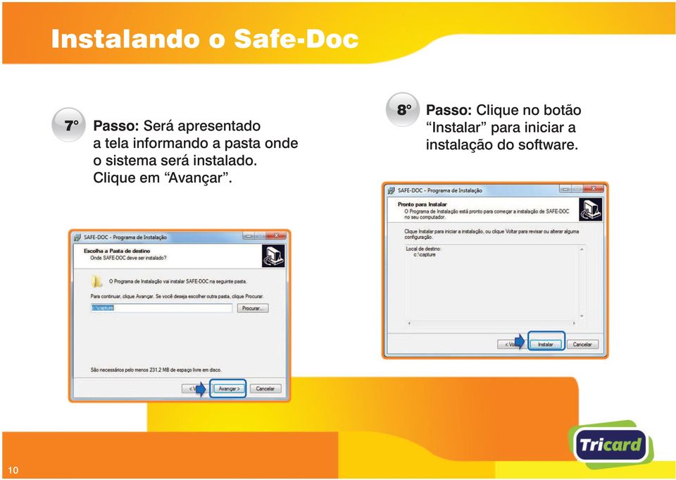 instalado. Clique em Avançar.