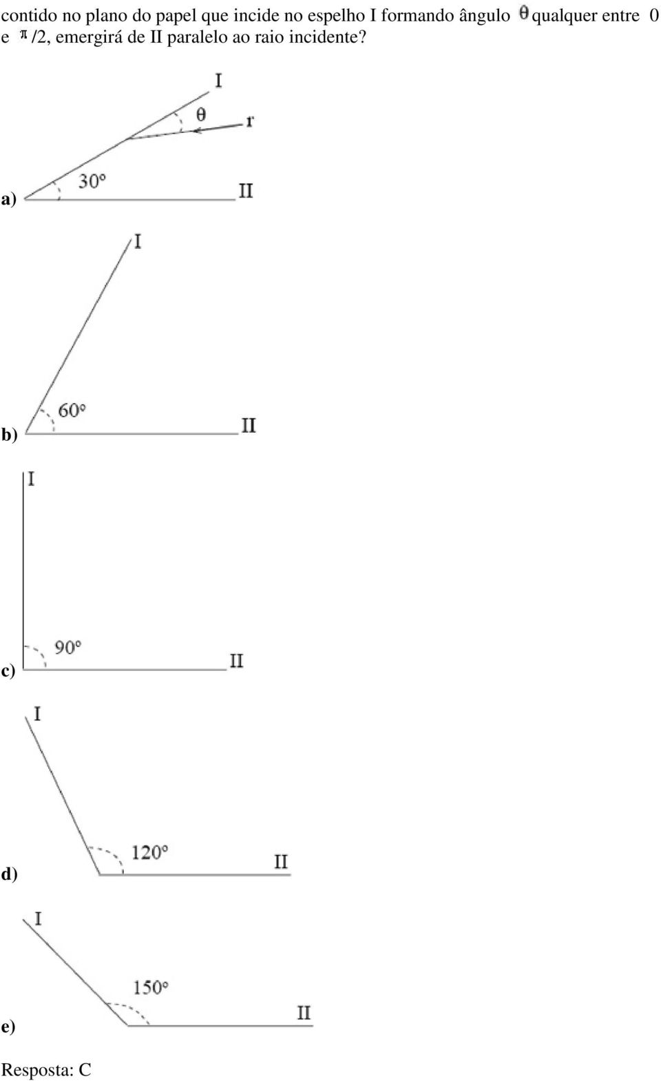 qualquer entre 0 e /2, emergirá de