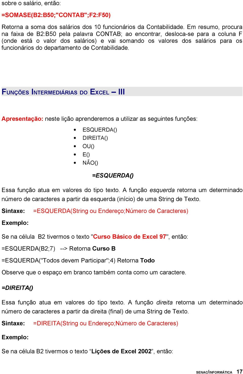 departamento de Contabilidade.