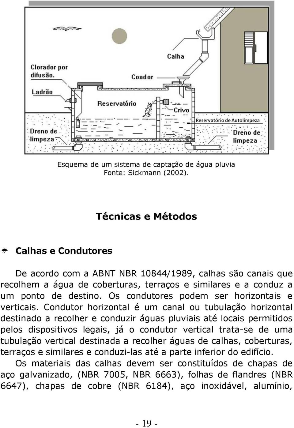 Os condutores podem ser horizontais e verticais.