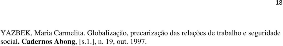 relações de trabalho e seguridade