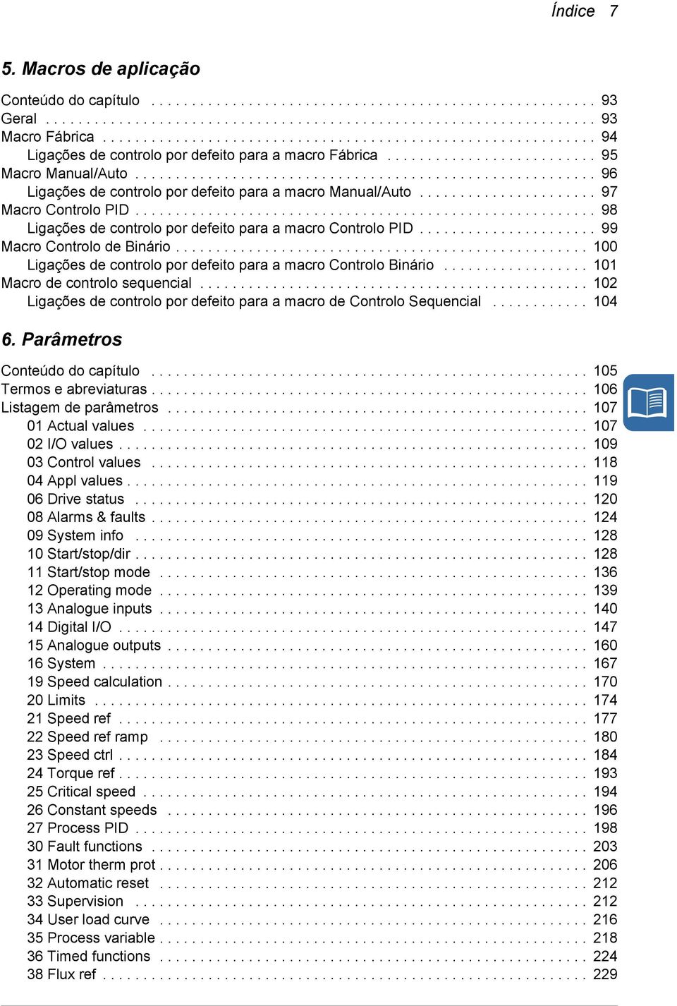 ........................................................ 96 Ligações de controlo por defeito para a macro Manual/Auto...................... 97 Macro Controlo PID.