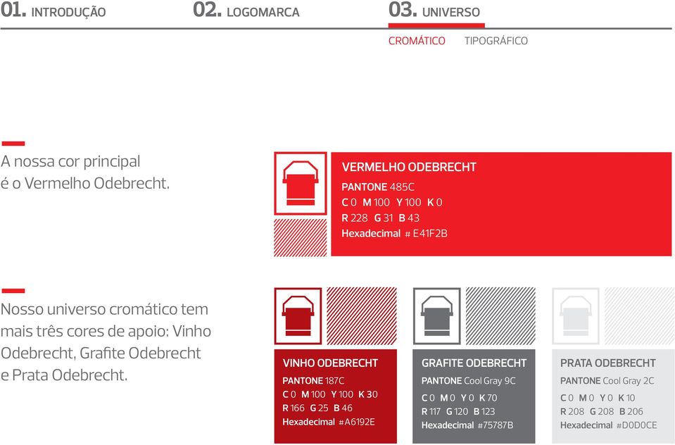 de apoio: Vinho Odebrecht, Grafite Odebrecht e Prata Odebrecht.