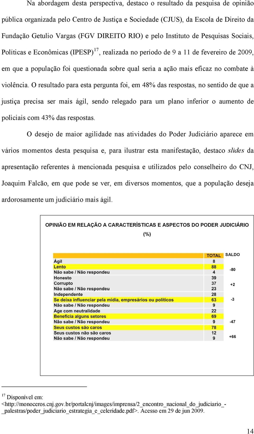 eficaz no combate à violência.