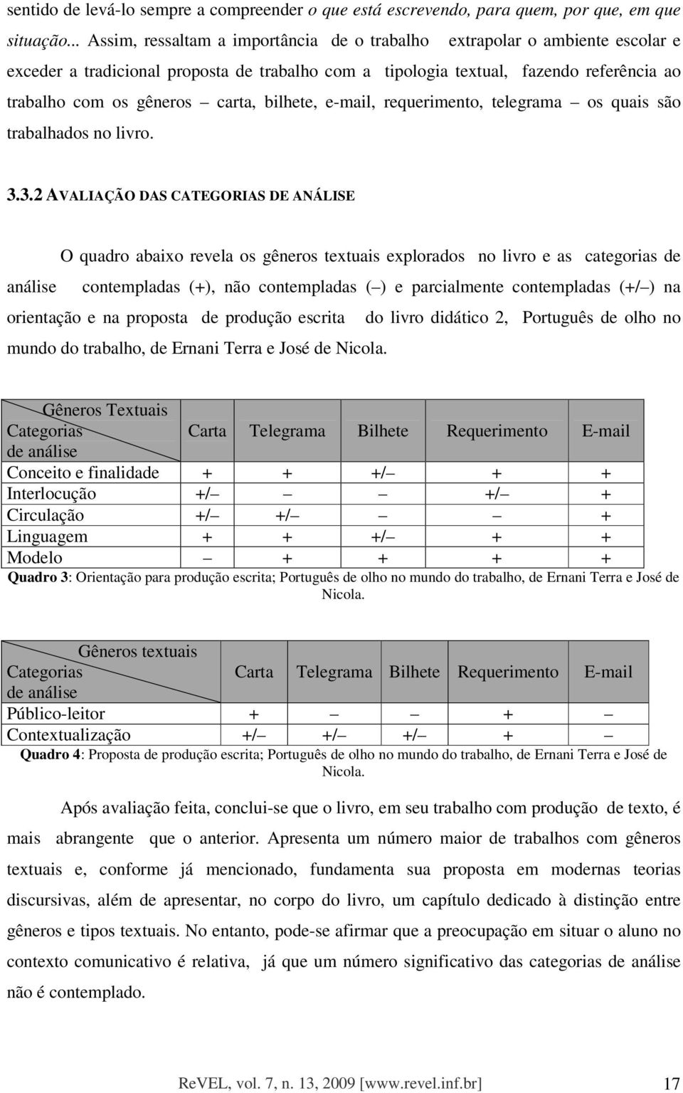 carta, bilhete, e-mail, requerimento, telegrama os quais são trabalhados no livro. 3.