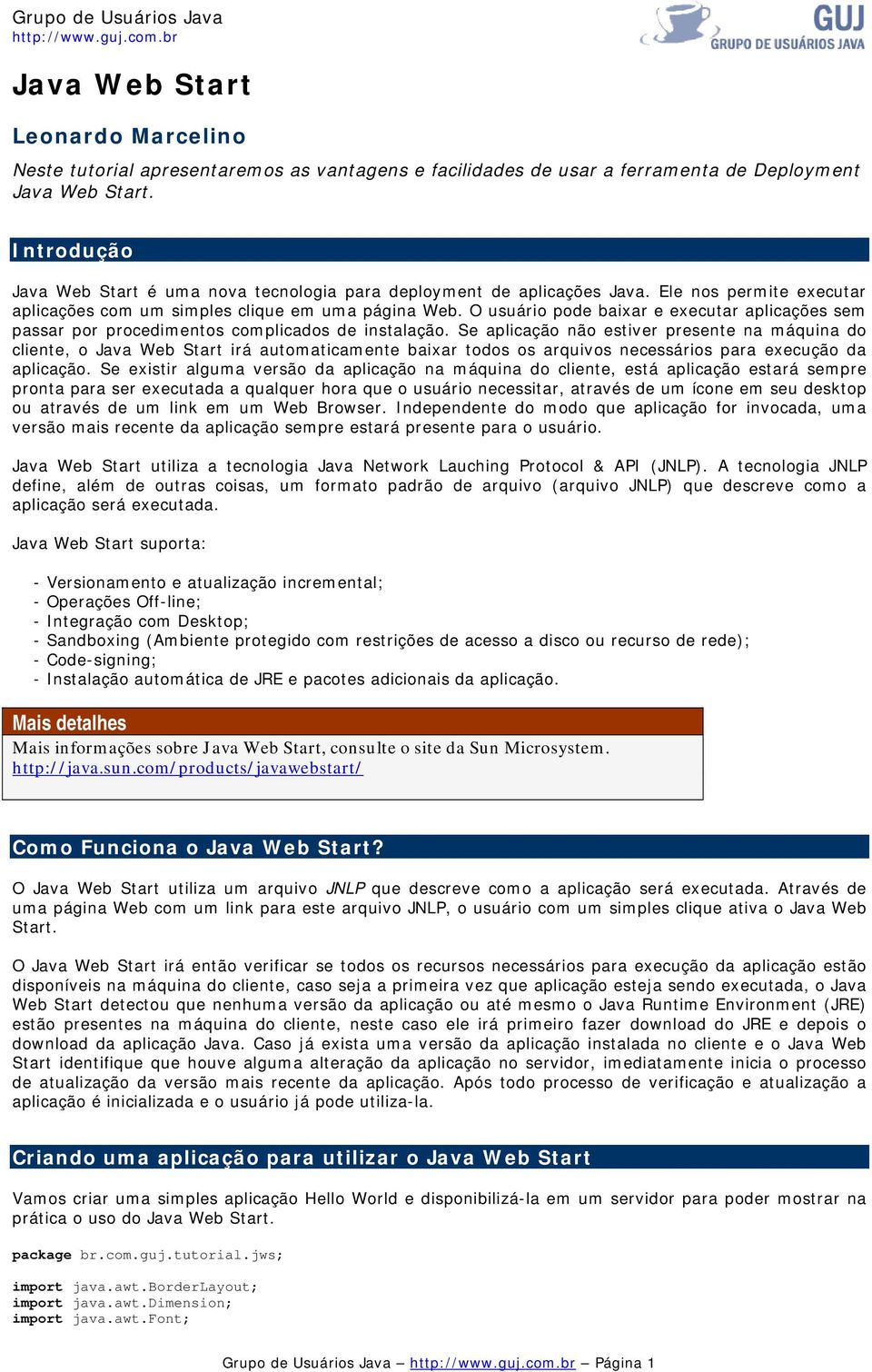 O usuário pode baixar e executar aplicações sem passar por procedimentos complicados de instalação.