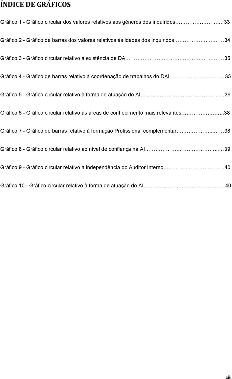 . 35 Gráfico 5 - Gráfico circular relativo à forma de atuação do AI 36 Gráfico 6 - Gráfico circular relativo às áreas de conhecimento mais relevantes.