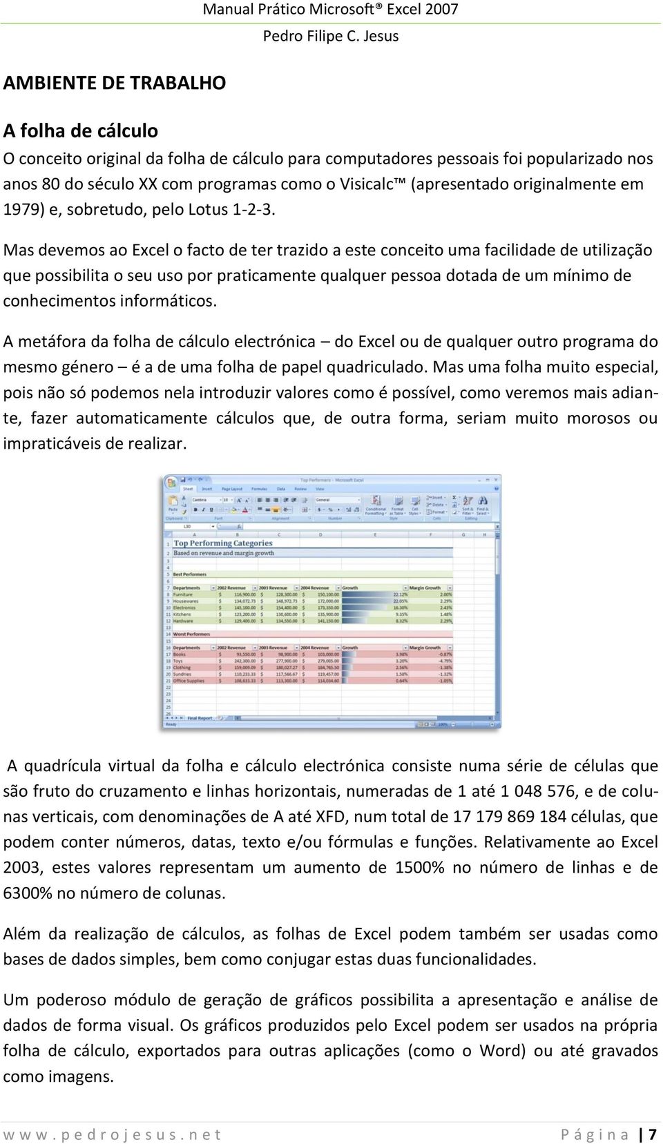 Mas devemos ao Excel o facto de ter trazido a este conceito uma facilidade de utilização que possibilita o seu uso por praticamente qualquer pessoa dotada de um mínimo de conhecimentos informáticos.