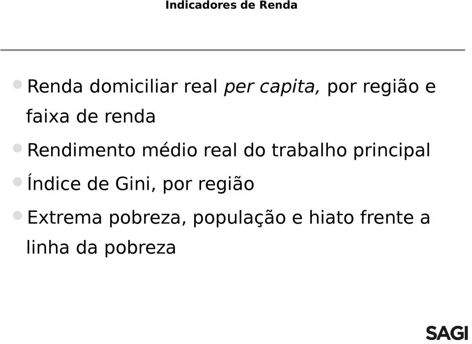 real do trabalho principal Índice de Gini, por região