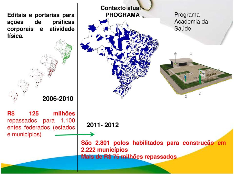 repassados para 1.100 entes federados (estados e municípios) 2011-2012 São 2.