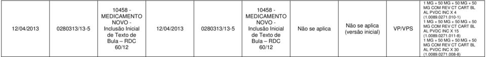 MG + 50 MG COM REV CT CART BL AL PVDC INC X 4 (1.0089.0271.