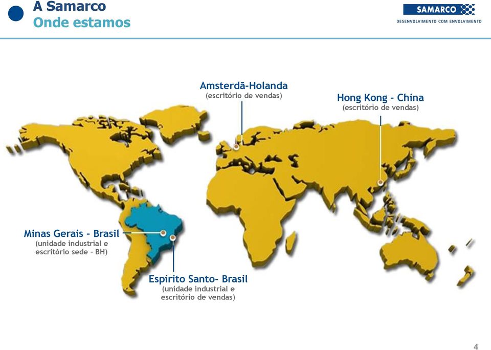 Gerais - Brasil (unidade industrial e escritório sede - BH)