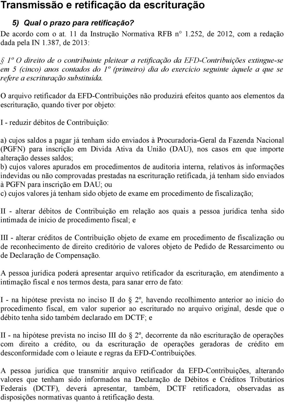 escrituração substituída.