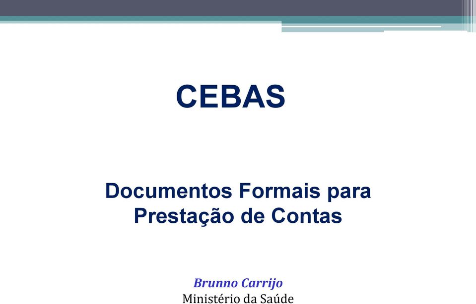 Prestação de Contas