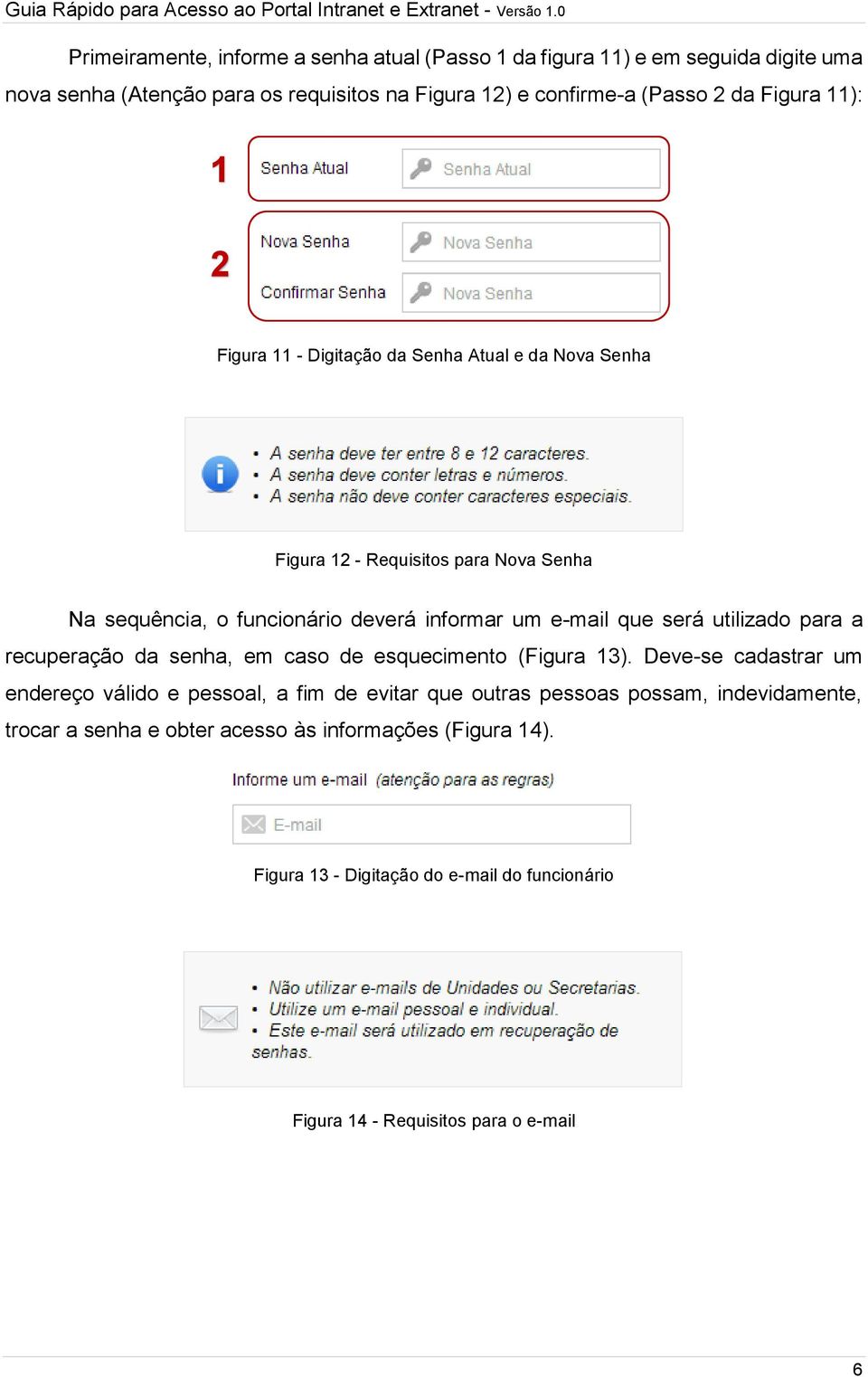 que será utilizado para a recuperação da senha, em caso de esquecimento (Figura 13).