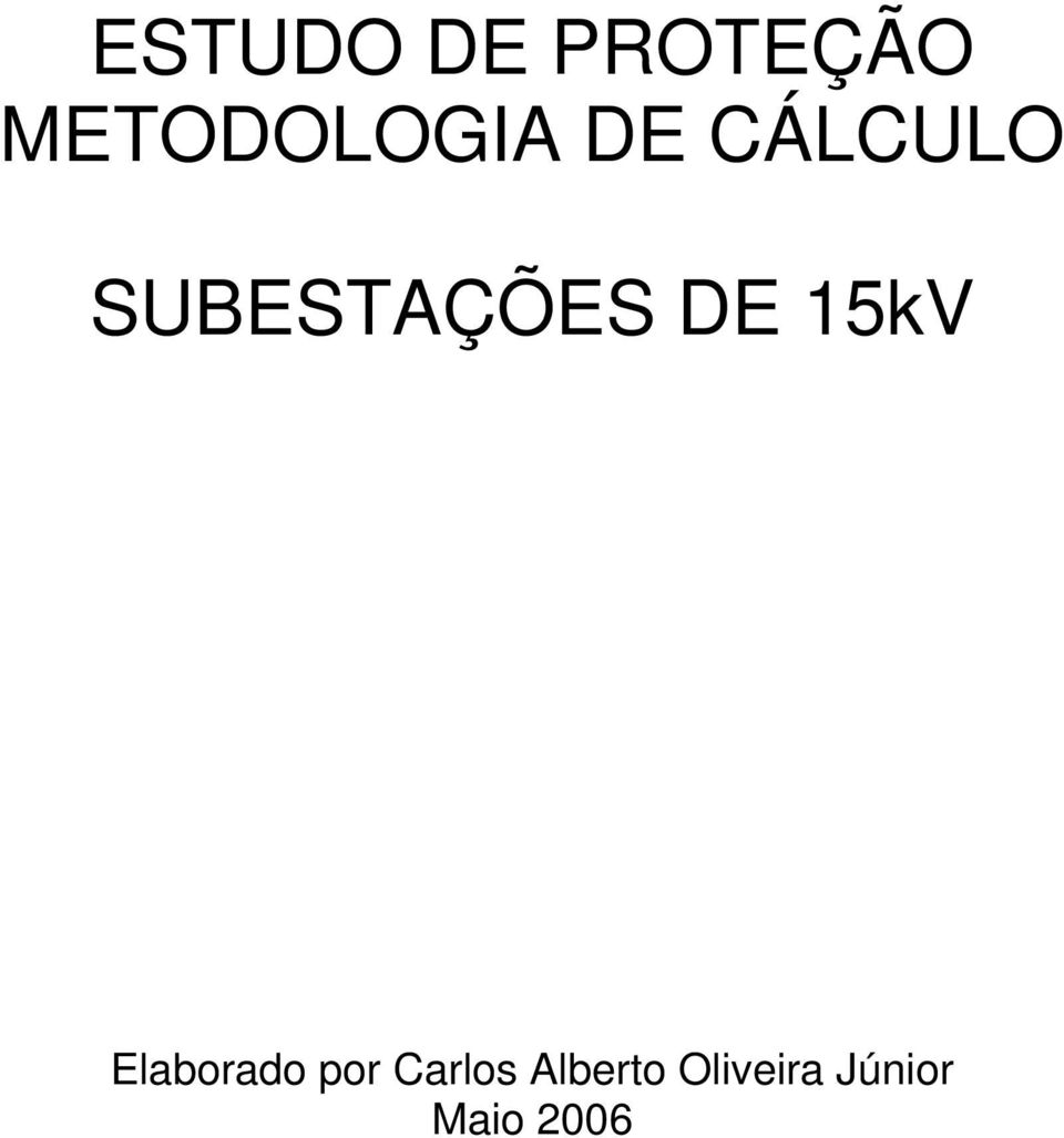 SUBESTAÇÕES DE 5kV