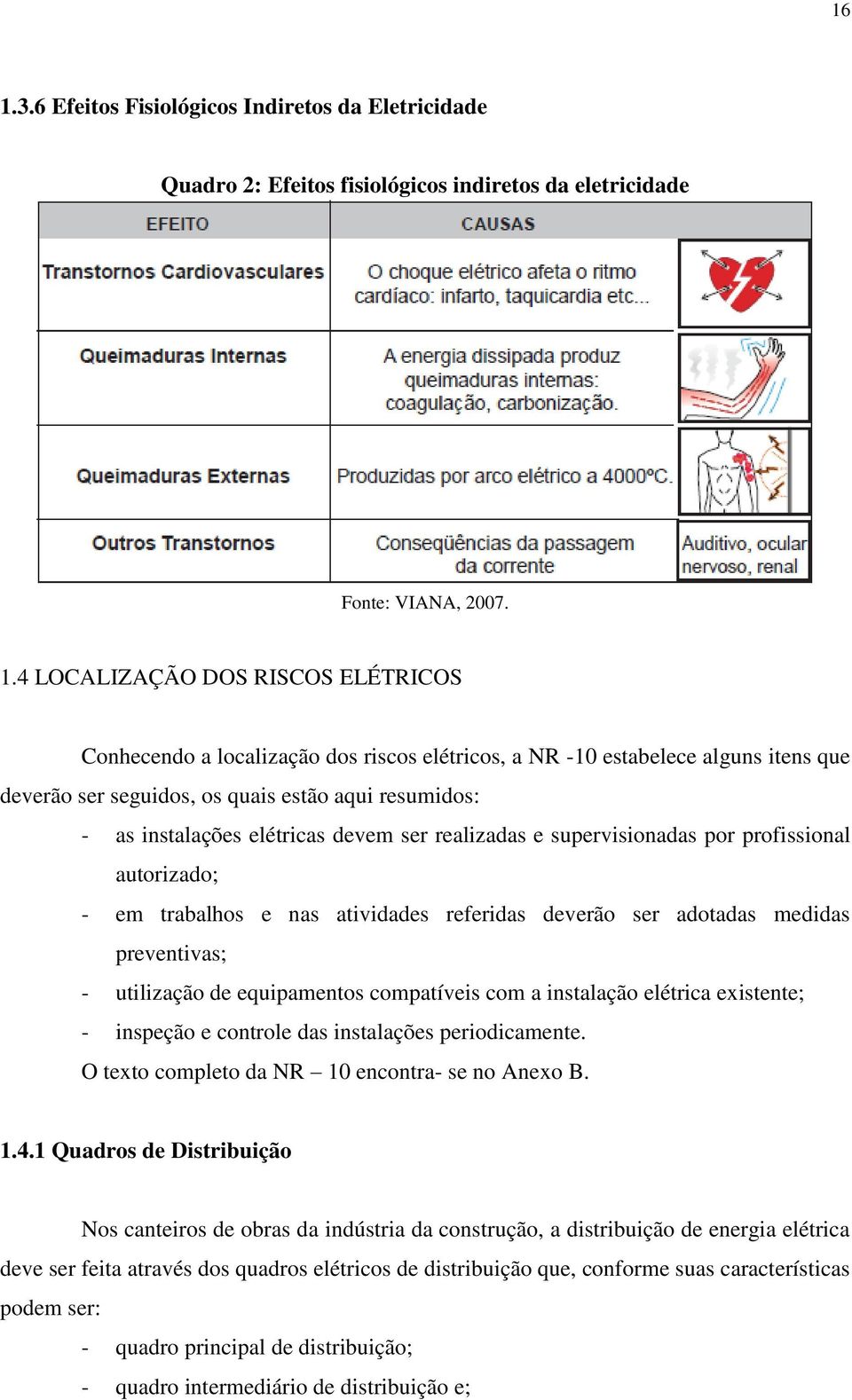 autorizado; - em trabalhos e nas atividades referidas deverão ser adotadas medidas preventivas; - utilização de equipamentos compatíveis com a instalação elétrica existente; - inspeção e controle das