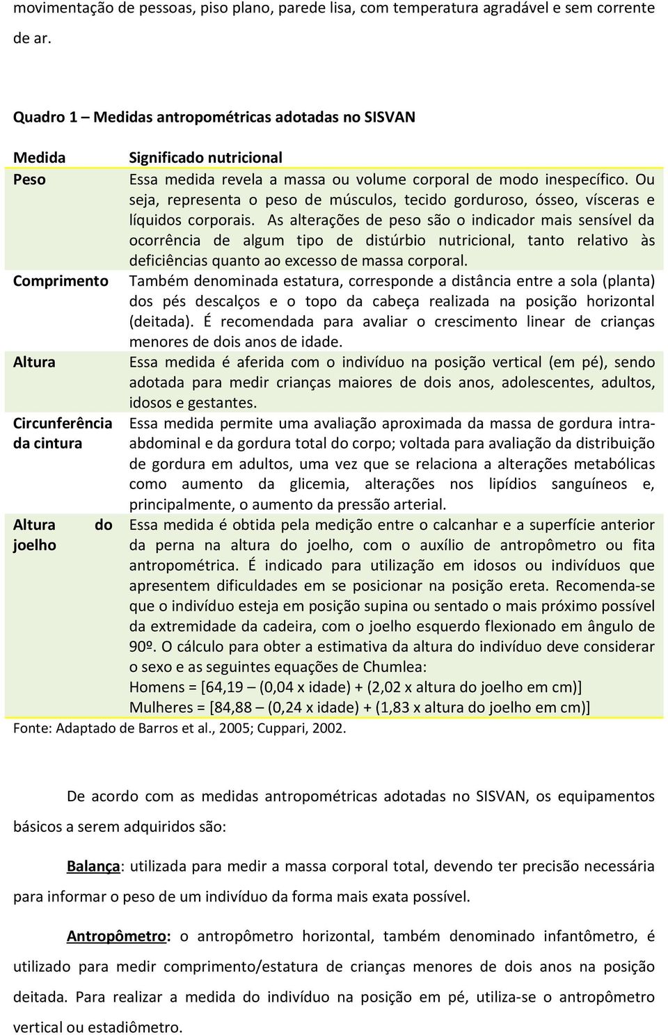 Ou seja, representa o peso de músculos, tecido gorduroso, ósseo, vísceras e líquidos corporais.