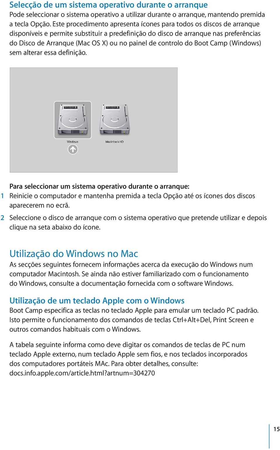 de controlo do Boot Camp (Windows) sem alterar essa definição.